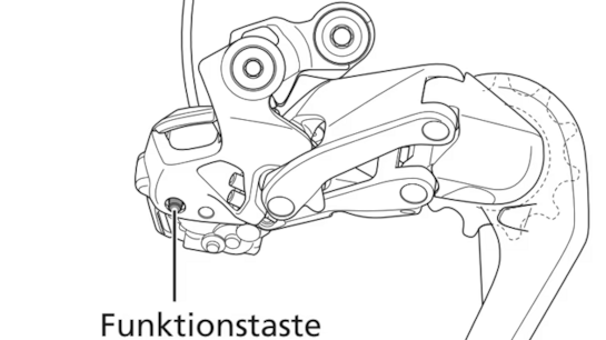 Shimano Di2 váltón funkciógomb helye