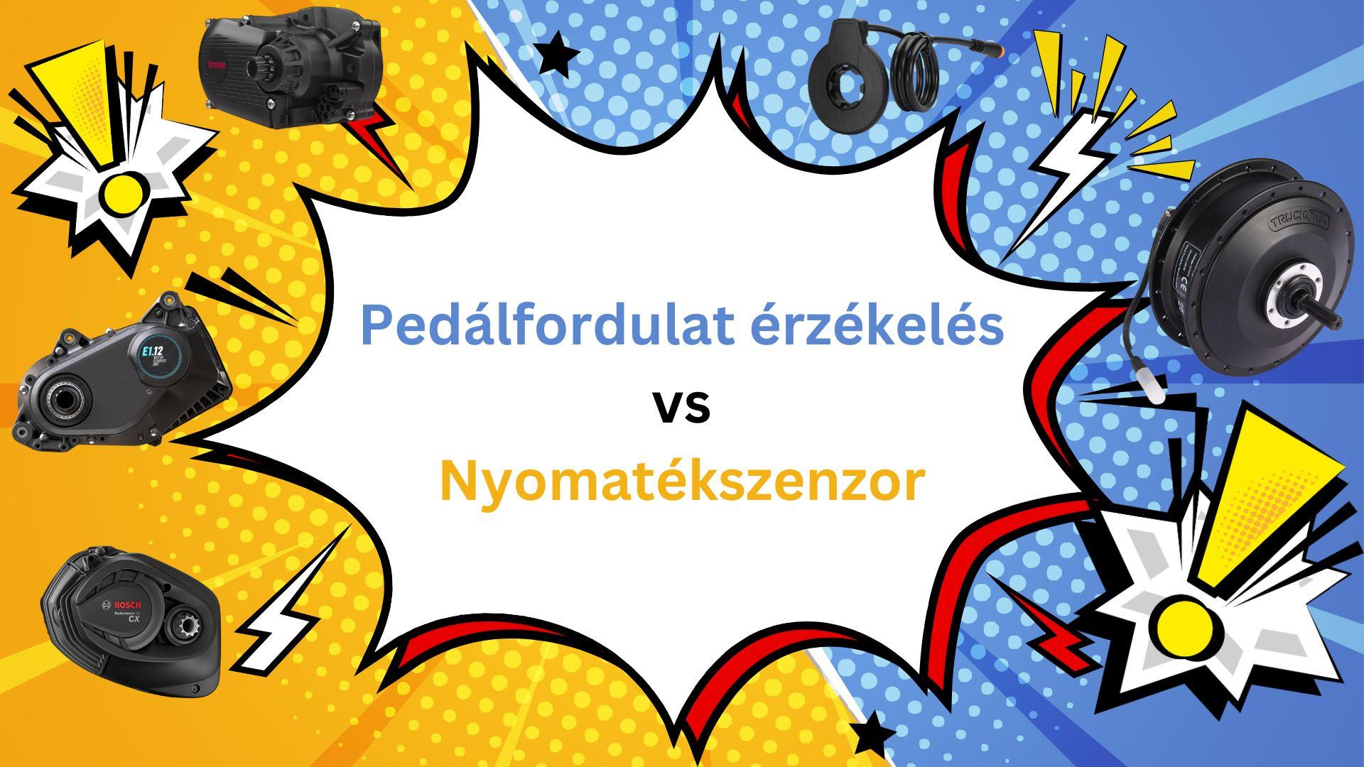 Pedálfordulat érzékelős vs nyomatékszenzoros ebike rendszerek borítóképe