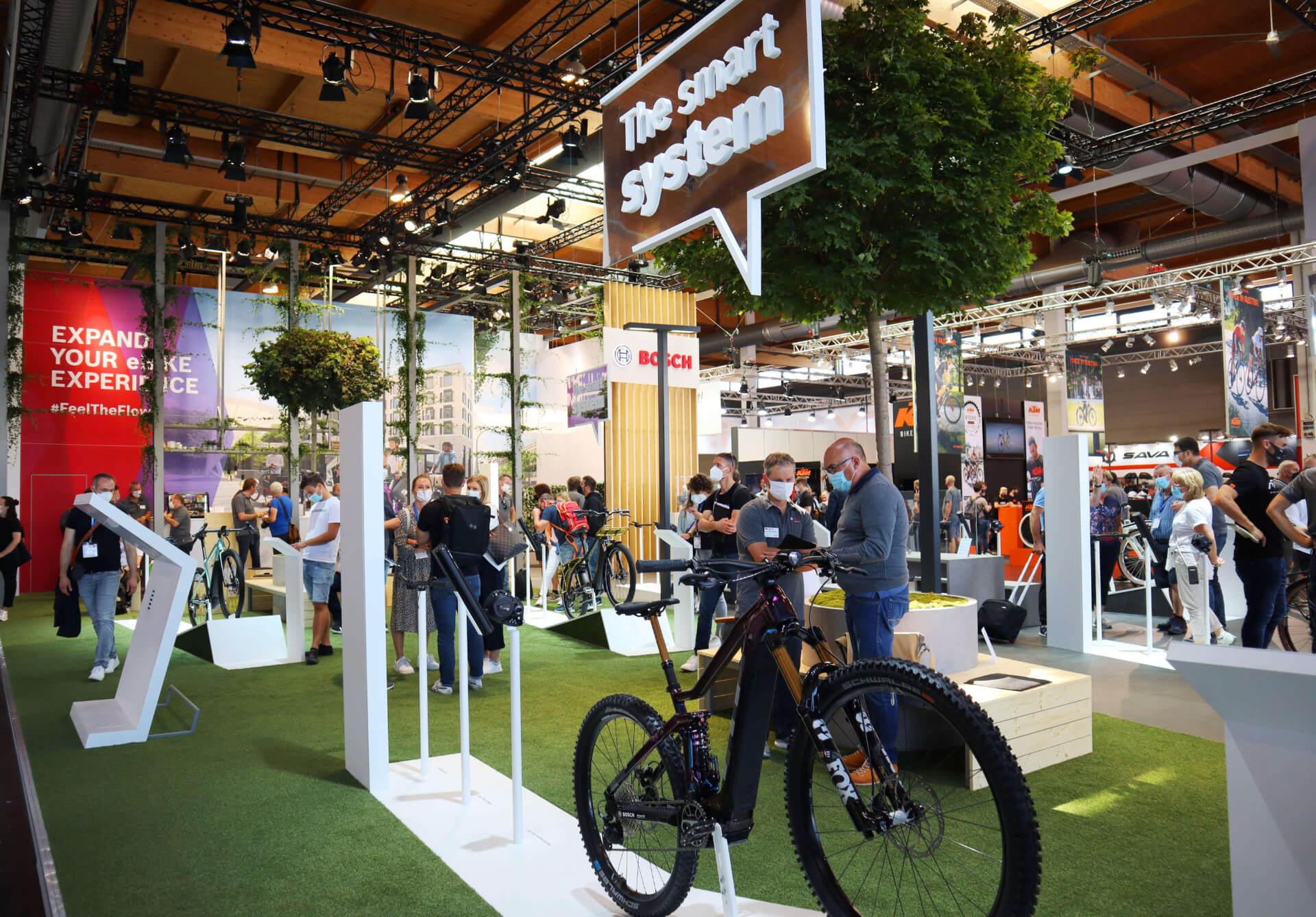 Bosch ebike stand a 2021-es Eurobike kiállításon