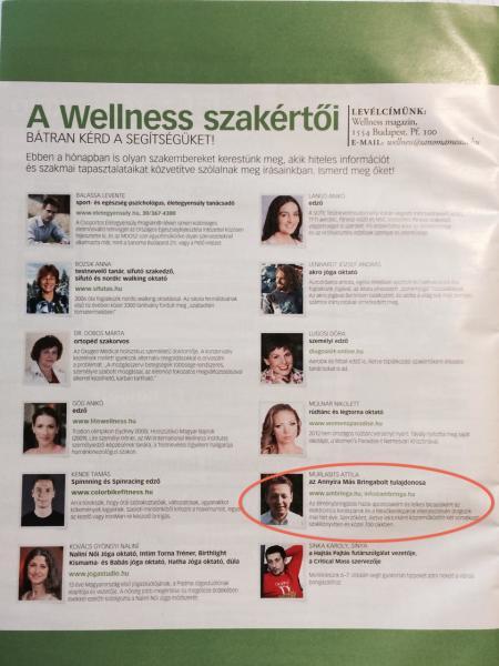 bekerültünk a wellness szakértők közé