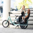 Gyerekülés Bobike hátsó EXCLUSIVE EVOLVE maxi, kerékpár csomagtartóra szerelhető, borsmenta
