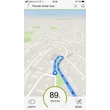 Itt már működés közben láthatjuk a turn-by-turn navigációt