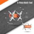 Granite Stash Multi-Tool villanyakban zsebszerszám tárolható kerékpárhoz tapered