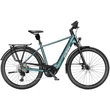 KTM Macina Style 810 elektromos kerékpár türkiz színben férfi vázzal