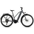 Cube Touring Hybrid Pro 800 elektromos kerékpár túrázáshoz női vázzal szürke színben