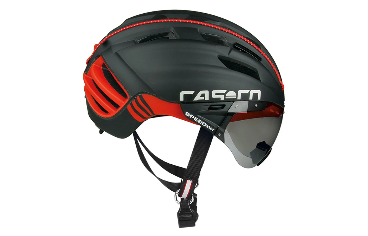 Casco Speedster-Tc plus fekete-piros lencse Ambringa pedelec