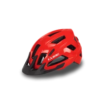 Fejvédő CUBE STEEP glossy red, M méret