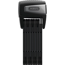 Abus Bordo SmartX Alarm 6500A/110 összehajtható okostelefonnal nyitható kerékpár lakat, kulcs nélküli rendszer, beépített riasztóval, SH tartóval, fekete, 110cm