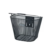 Első kosár Basil Bremen, KlickFix kompatibilis, A-head adapterrel, fekete