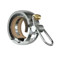 Knog Oi Luxe kerékpáros csengő, ezüst
