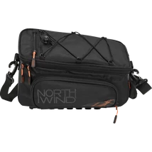 NorthWind Classic Smartbag MonkeyLoad T kerékpáros csomagtartós táska, fekete narancs húzókával 