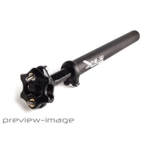 Nyeregcső teleszkópos 27,2mm 350mm mattfekete