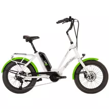 Corratec LifeS  AP5 RD 8S elektromos kerékpár fehér-zöld színben