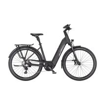 KTM Macina Style 730 unisex komfort vázas elektromos túra kerékpár fekete színben