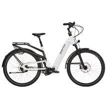 Zemo ZE FS P12 elektromos kerékpár unisex komfort vázzal fehér színben