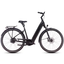 CUBE Supreme Hybrid Deluxe SLT 625 elektromos kerékpár komfort vázzal fekete színben