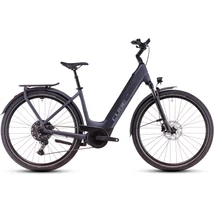 Cube Touring Hybrid Pro 625 elektromos kerékpár túrázáshoz unisex komfort vázzal metallicgrey&#039;n&#039;chrome színben