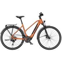 KTM Macina Sport SX 10 elektromos kerékpár női vázzal narancs színben