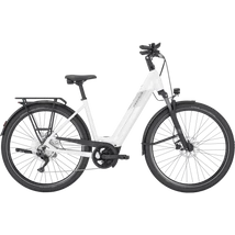 PEGASUS Premio Evo 10 elektromos kerékpár komfort vázzal fehér színben