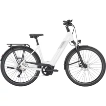 PEGASUS Premio Evo 10 elektromos kerékpár komfort vázzal fehér színben