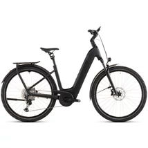 CUBE Kathmandu Hybrid Pro 800 elektromos kerékpár komfort vázzal fekete színben