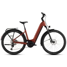 CUBE Nuride Hybrid Pro 800 elektromos kerékpár komfort vázzal piros színben