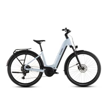 Cube Touring Hybrid ONE 600 elektromos kerékpár komfort vázzal világoskék színben