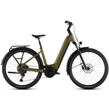 Cube Touring Hybrid Pro 800 elektromos kerékpár túrázáshoz komfort vázzal arany színben