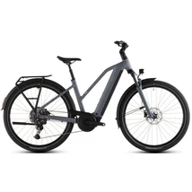 Cube Touring Hybrid Pro 800 elektromos kerékpár túrázáshoz női vázzal szürke színben