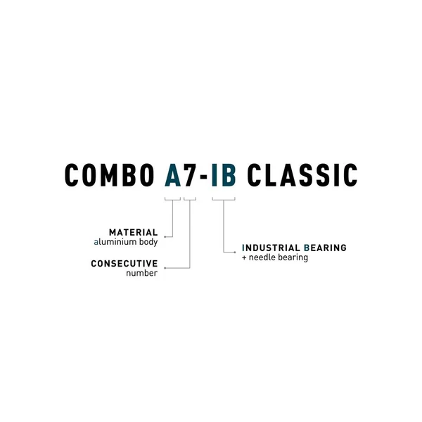 Acid Combo A7-IB Classic ezüst kerékpár pedál