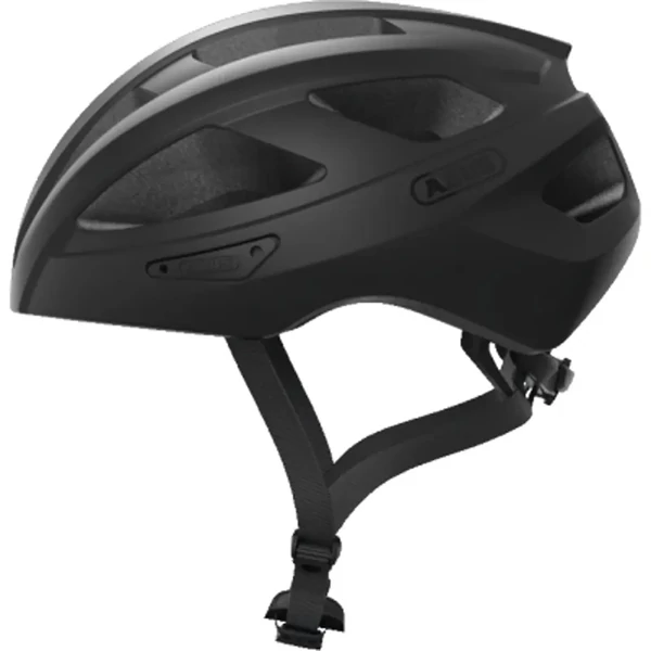 Abus Macator In-Mold kerékpáros bukósisak, velvet fényes black - L (58-62cm)