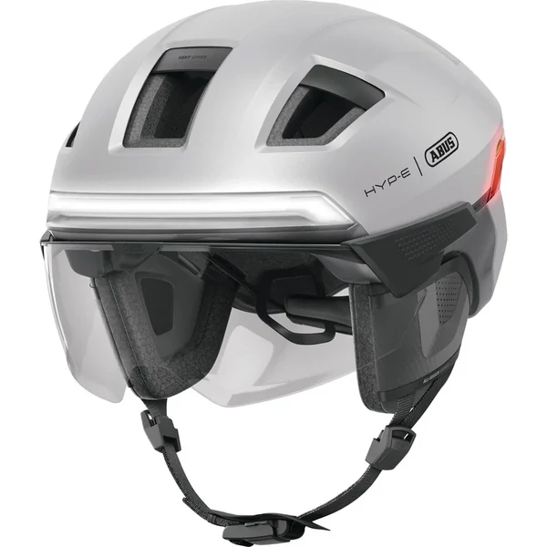 ABUS kerékpáros városi sisak HYP-E BL.ACE, In-Mold, csillogó ezüst L (57-61 cm)