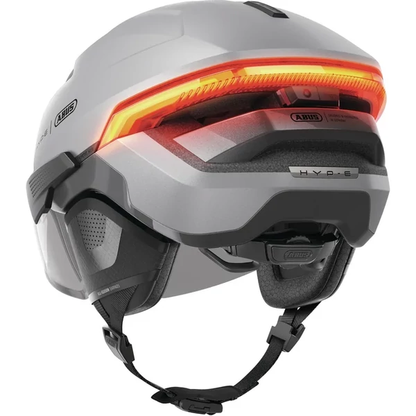 ABUS kerékpáros városi sisak HYP-E BL.ACE, In-Mold, csillogó ezüst L (57-61 cm)