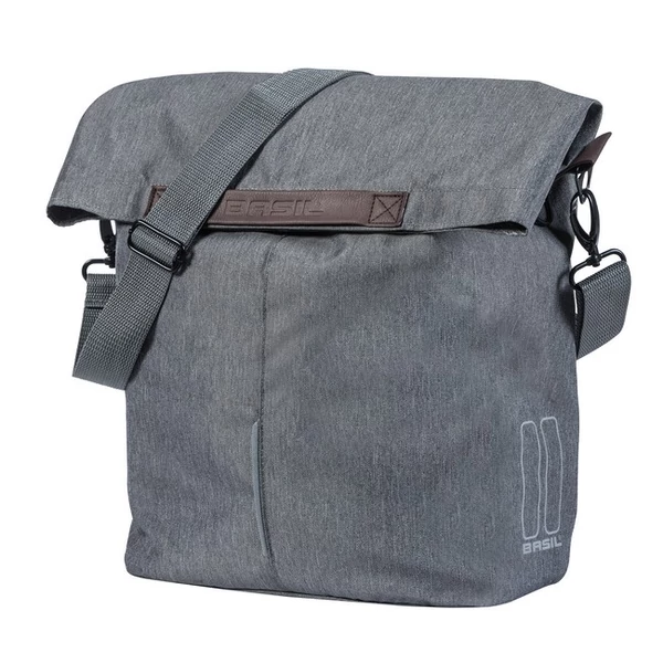 Egyoldalas táska Basil City Shopper, Hook ON, szürke