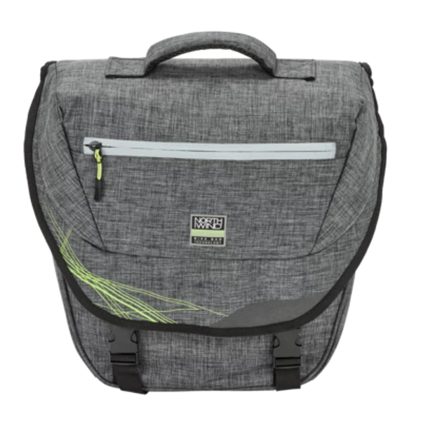 Northwind Classic Single Pannier oldaltáska csomagtartóra (szürke-lime)