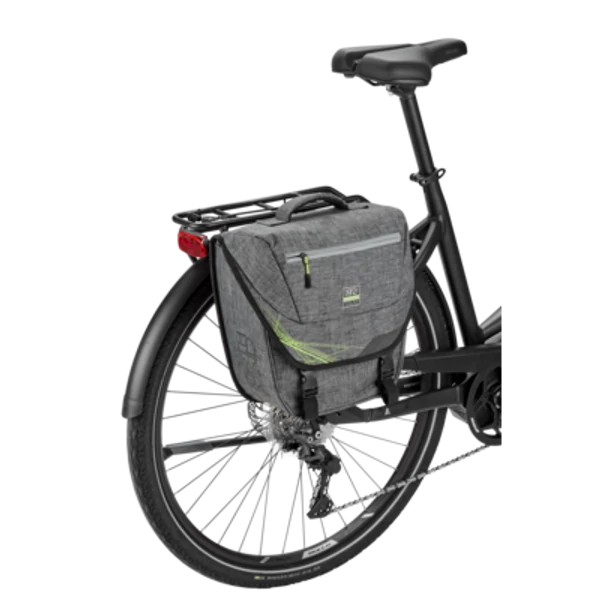 Northwind Classic Single Pannier oldaltáska csomagtartóra (szürke-lime)