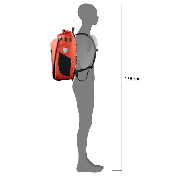 Táska Ortlieb Vario PS fekete, 26L