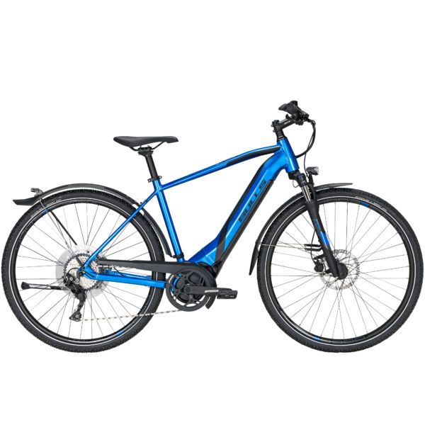 Bulls Lacuba Evo Cross elektromos kerékpár férfi vázzal 'chrome blue/black matt' színben
