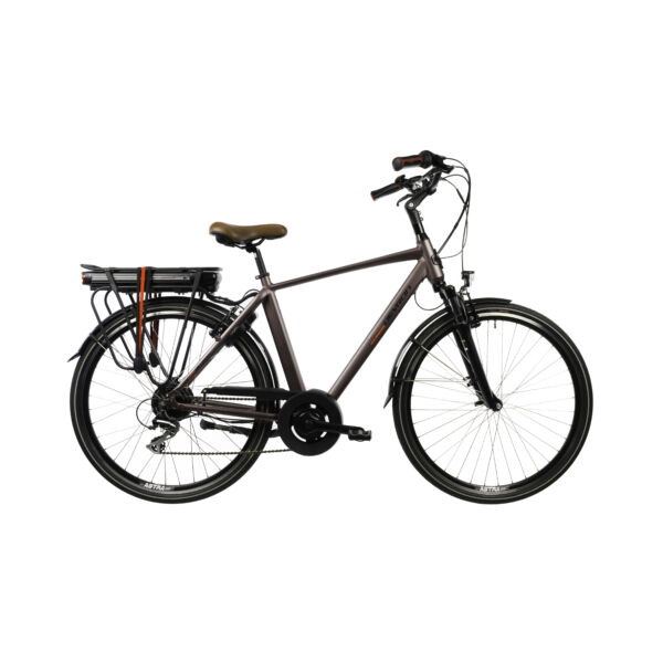 Devron 28221 elektromos kerékpár férfi vázzal fekete színben