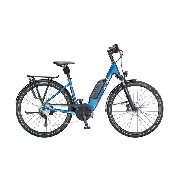 KTM Macina Fun P510 elektromos kerékpár kék színben