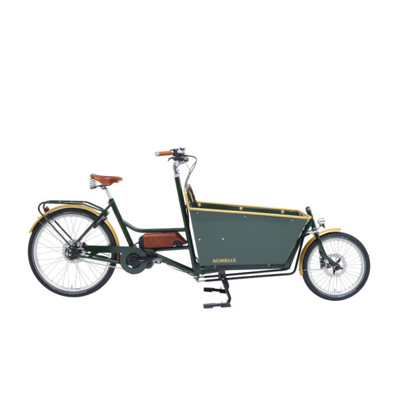 Achille Ferre elektromos cargo teher kerékpár zöld színben