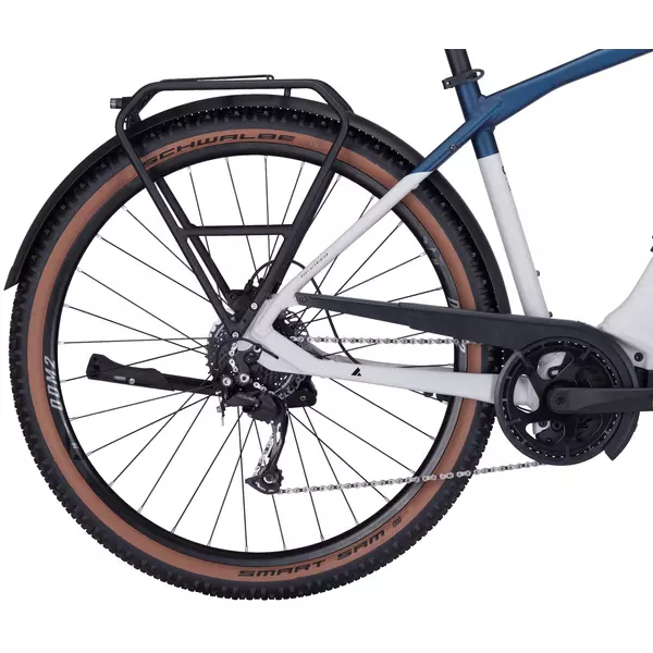 BULLS Cross Evo 750 elektromos kerékpár (750Wh, kék-fehér szín)