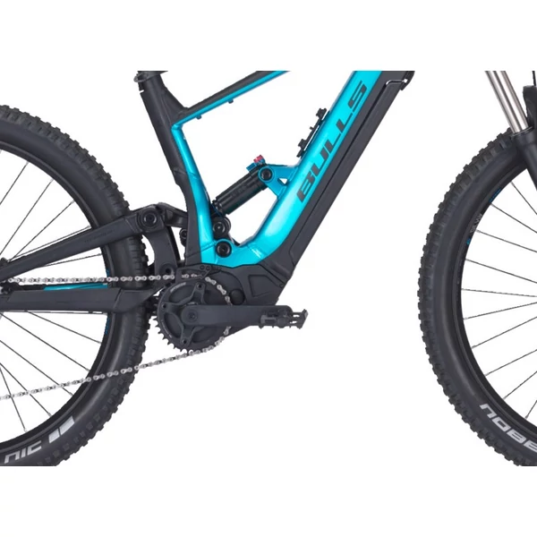 BULLS E-Stream Evo TR 1 fully elektromos mountain bike kerékpár fekete-kék színben