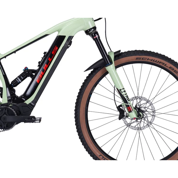 BULLS E-Stream Evo AM 2 elektromos mountain bike kerékpár pisztácia színben