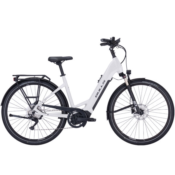Bulls Lacuba Evo 10 elektromos kerékpár fehér színben unisex komfort vázzal