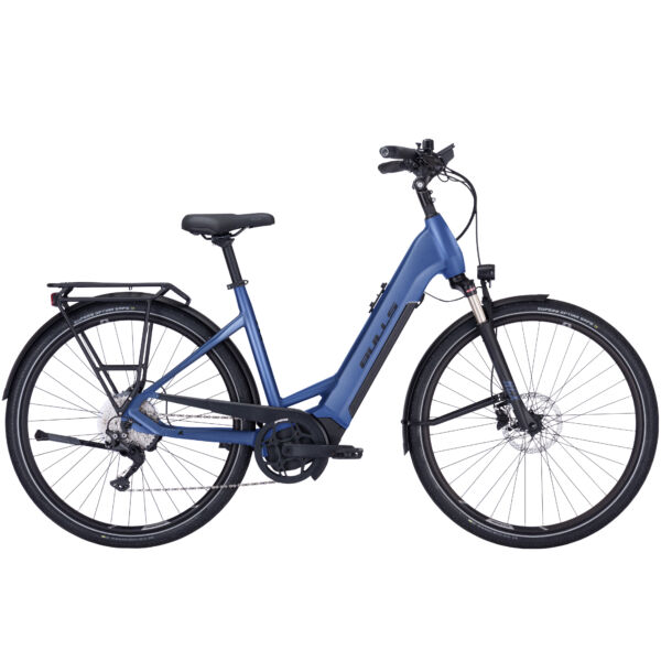Bulls Lacuba Evo 10 elektromos kerékpár kék színben unisex komfort vázzal
