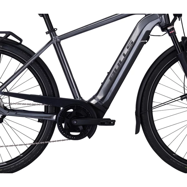 BULLS Tourer Evo 10 elektromos kerékpár férfi vázzal króm fekete színben