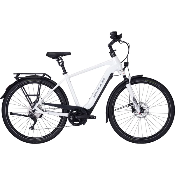 Bulls Tourer Evo 10 elektromos kerékpár férfi vázzal fehér színben