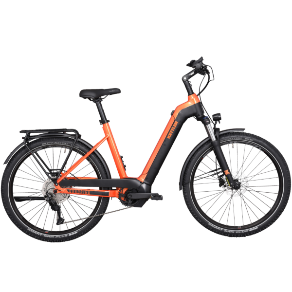 KETTLER Town &amp; Country ATB (all-terrain-bike) elektromos kerékpár unisex komfort vázzal narancssárga színben