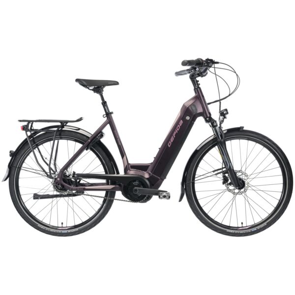 Gepida Bonum Edge Nexus 8 26 elektromos kerékpár unisex komfort vázzal lila színben